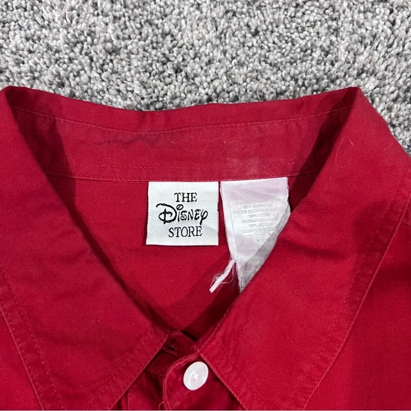 Vintage Winnie The Pooh Red Full Sleeve Button Down Shirt Women’s XL - Picture 4 of 11